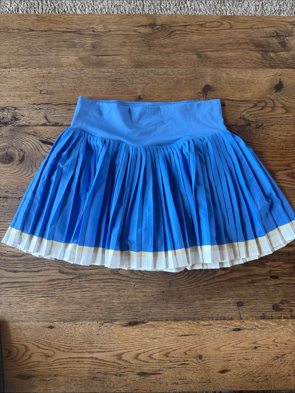 all in motion Blue Pleated workout Skirt with shorts